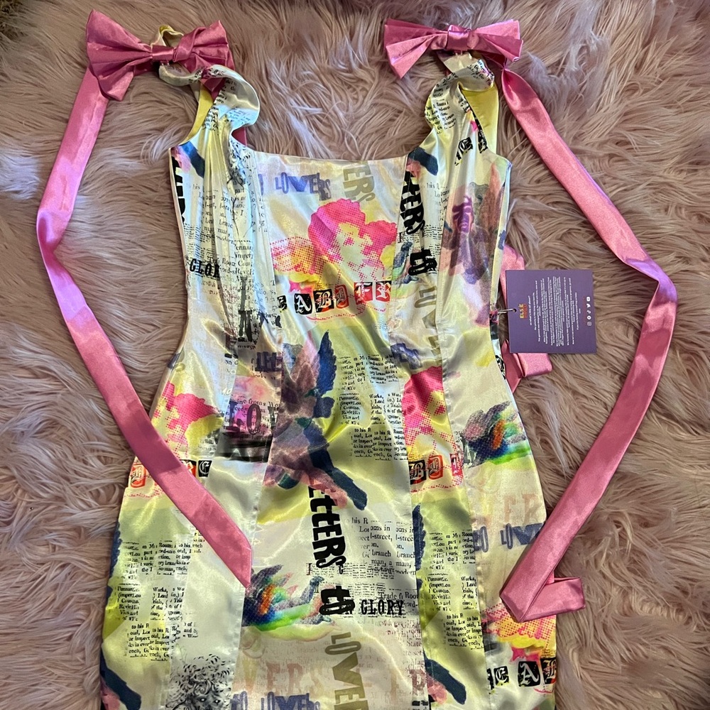 brand new with tags y2k corset bow dress